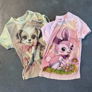 Two BDG Animal Print Tees